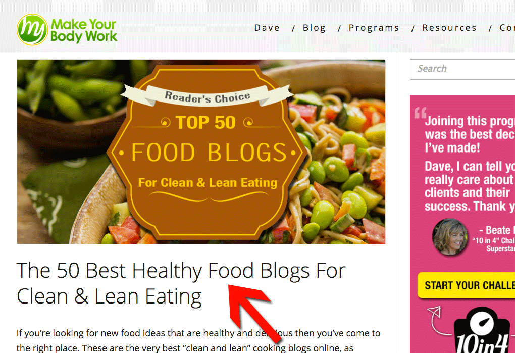 Healthy Food Blogs