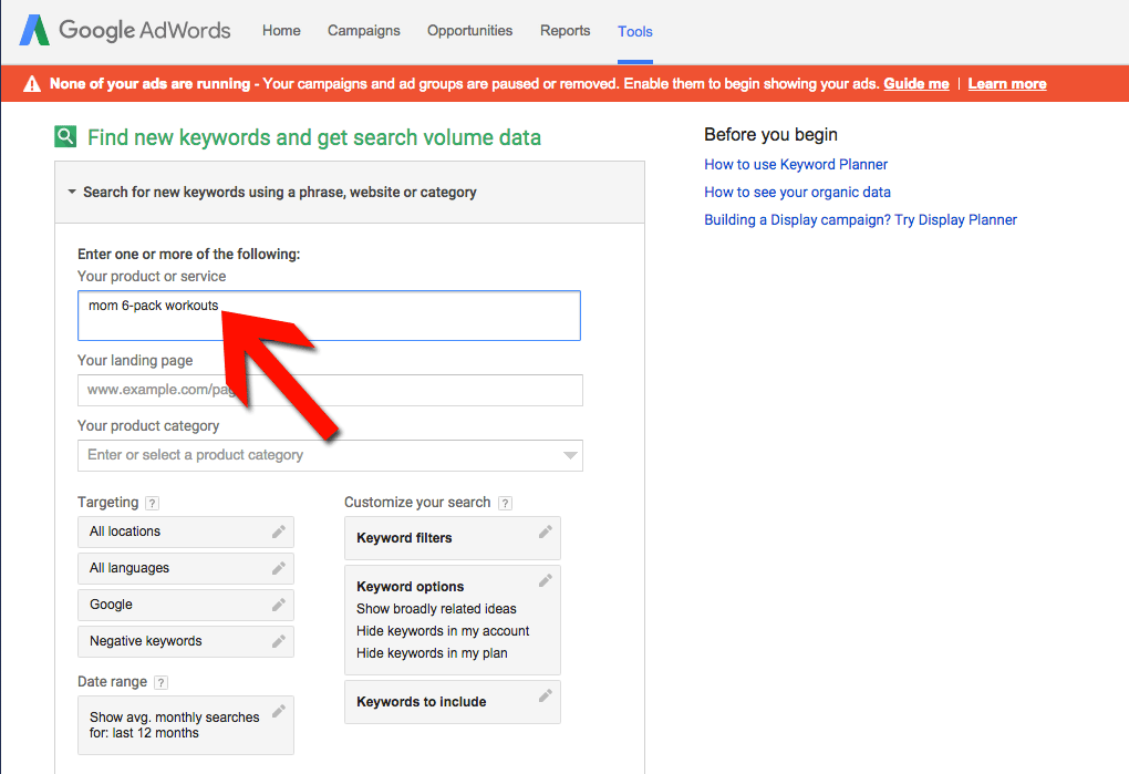 Keyword Planner