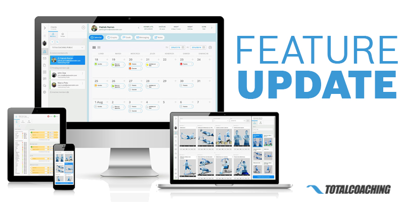 TotalCoaching Feature Update